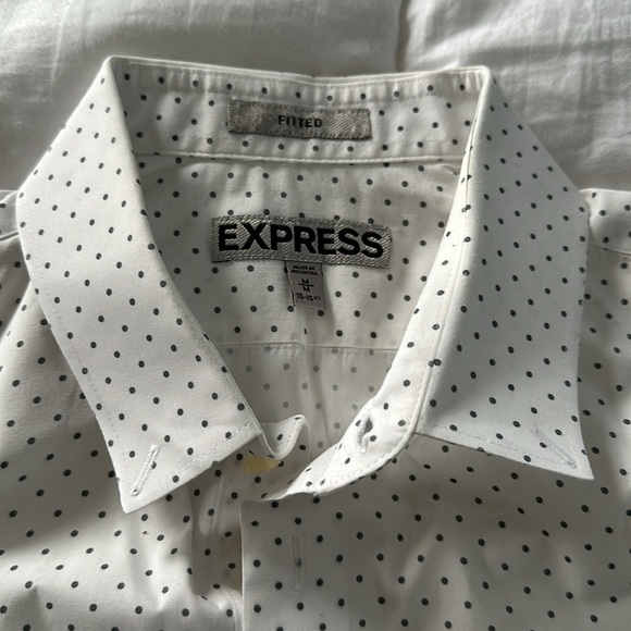 Express Men’s Short Shirt Sleeve Button Down - Picture 3 of 4
